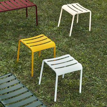 Sgabello contemporaneo - STECCA - Colos - in alluminio / da giardino