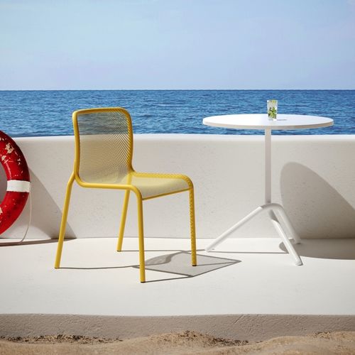 Sedia contemporanea - MOMO NET 2 - Colos - da esterno / in rete / con supporto in metallo verniciato