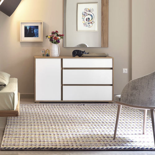 Cassettone contemporaneo - CLARION - De-code, Lattas Nik. Spyridon - in legno laccato / rettangolare / 3 cassetti