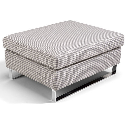 Pouf contemporaneo - Dienne Salotti srl - in tessuto / in pelle / in ferro