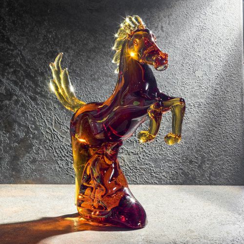 Scultura in cristallo - ARABIAN HORSE - Duccio di Segna srl - contract