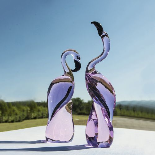 Scultura in cristallo - FLAMINGO  - Duccio di Segna srl - contract
