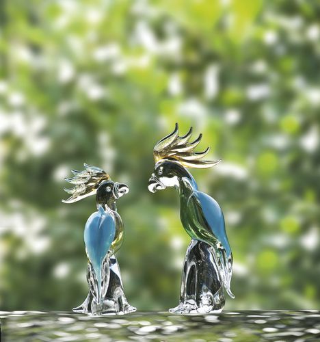 Scultura in cristallo - PARROTS  - Duccio di Segna srl - contract