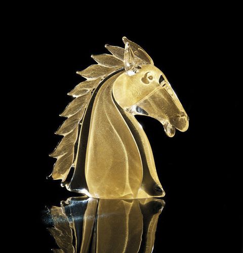 Scultura in cristallo - GIANT HORSE'S HEAD - Duccio di Segna srl - contract