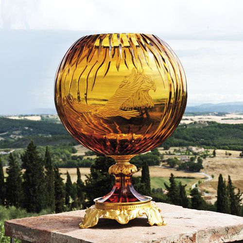 Vaso in stile - SPHERE - Duccio di Segna srl - in cristallo / in bronzo