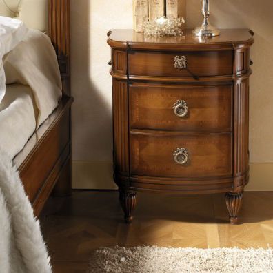 Comodino classico - 7131 - Ebanart srl - in legno / rettangolare / con cassetti