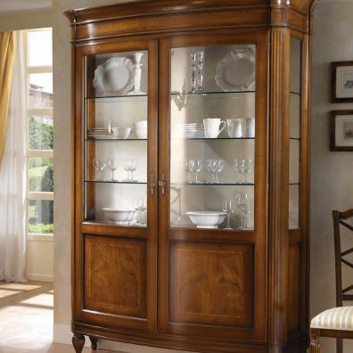 Vetrina classica - 7627LV - Ebanart srl - in vetro / in legno
