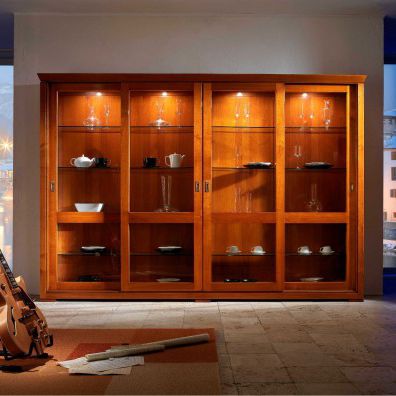 Vetrina classica - 1044V - Ebanart srl - in vetro / in legno