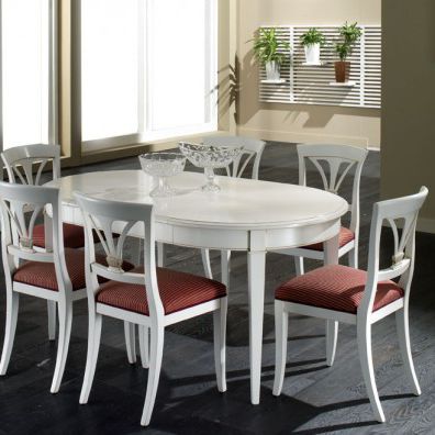 Tavolo classico - 6780A - Ebanart srl - in ciliegio / rotondo / ovale