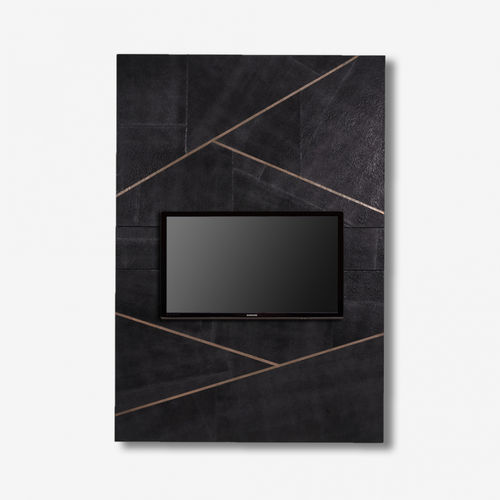 Supporto per TV da parete contemporaneo - POCH - Estetik Decor - fisso / in pelle / per uso residenziale
