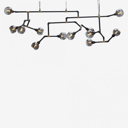 Lampadario contemporaneo - TRUMP - Estetik Decor - in metallo / da 12 lampadine / con diffusori sferici