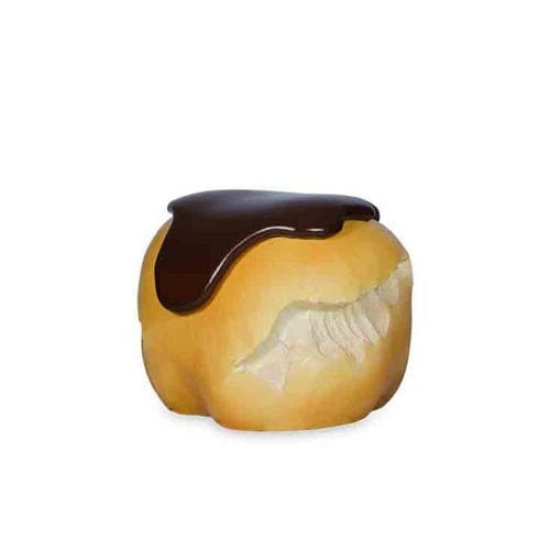 Pouf design originale - BIG EAT BIGNÉ - Gugliermetto Experience - in poliuretano / tondo / fatto a mano