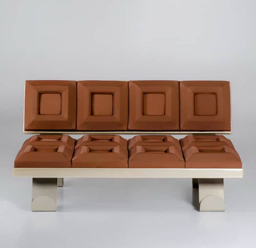 Divano design originale - CIOCCOSOFÀ - Gugliermetto Experience - in tessuto / con braccioli / sfoderabile