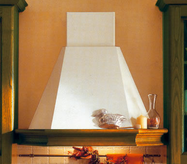 Cappa a muro - PENTA - Home srl - con illuminazione integrata / bianca