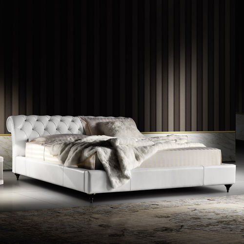 Letto matrimoniale - GEORGE - Lof's - Interior - - classico / imbottito / con testiera
