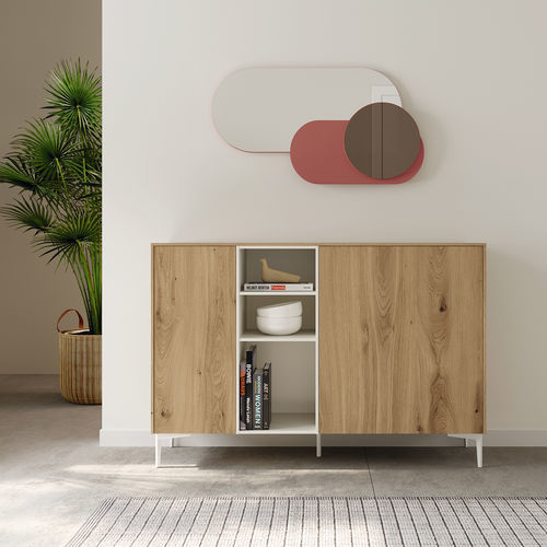 Specchio a muro - Lluna - Mobenia - per uso contract / contemporaneo / colore personalizzabile