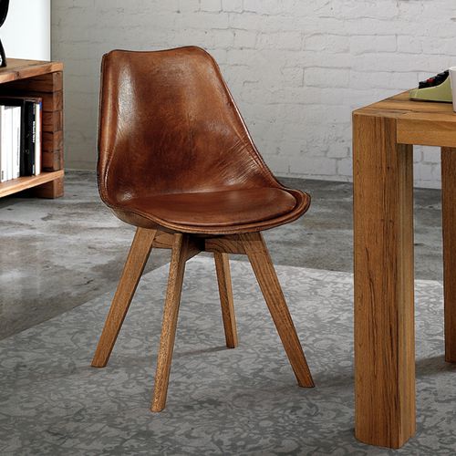 Sedia classica - PAULINE - Oliver B. Group srl - da interno / in rovere / in pelle