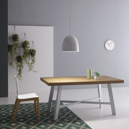 Tavolo contemporaneo - THOR - Point srl - impiallacciato in legno / in metallo / in melaminico
