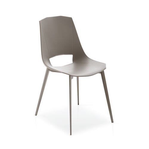 Sedia contemporanea - EVA 1 - Point srl - da interno / in pelle / in polipropilene