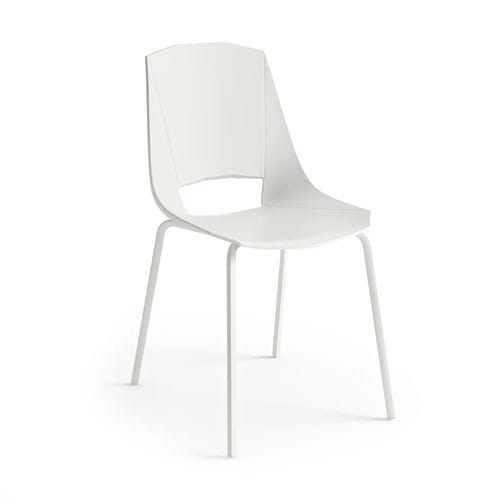 Sedia contemporanea - EVA 4 - Point srl - da interno / in pelle / in polipropilene