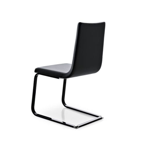 Sedia contemporanea - SCHWINGER - Point srl - da interno / in pelle / con supporto in faggio