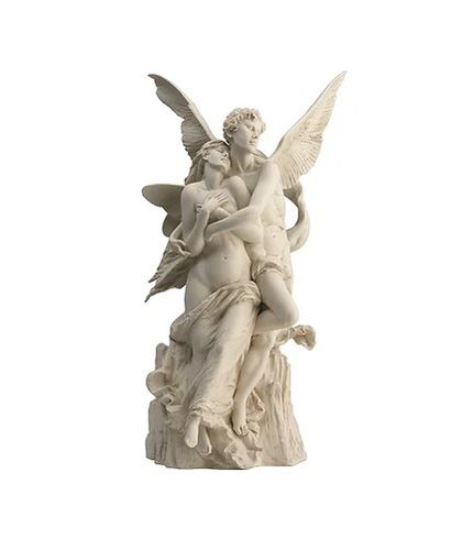 Scultura in porcellana - Eros and Psyche - Porcellane Principe snc - bianca