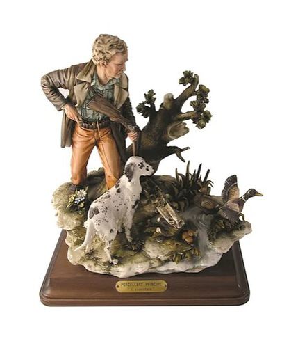 Scultura in porcellana - Big hunter - Porcellane Principe snc
