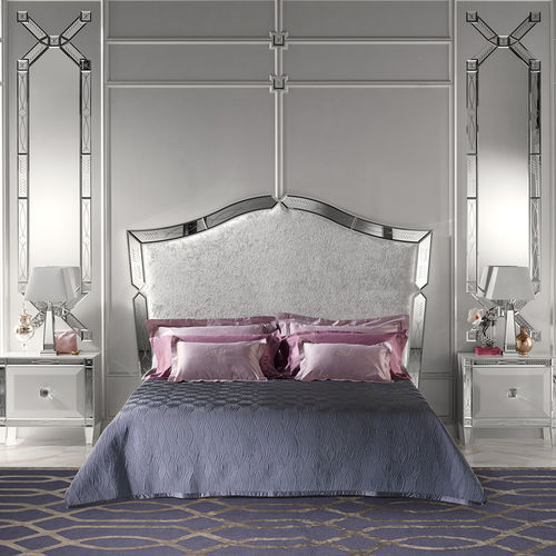Letto matrimoniale - CVL020 - Prestige srl unipersonale - classico / imbottito / con testiera
