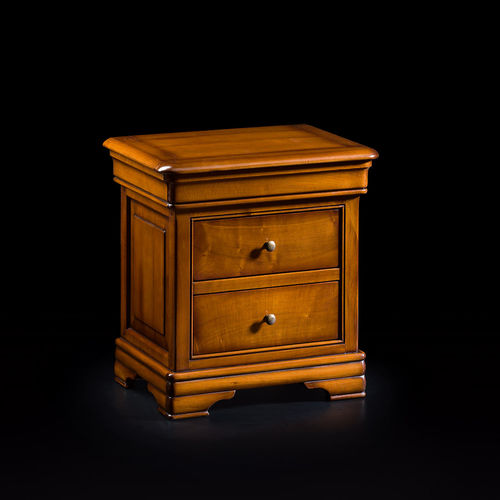 Comodino classico - CVN020 - Prestige srl unipersonale - in ciliegio / rettangolare / con cassetti