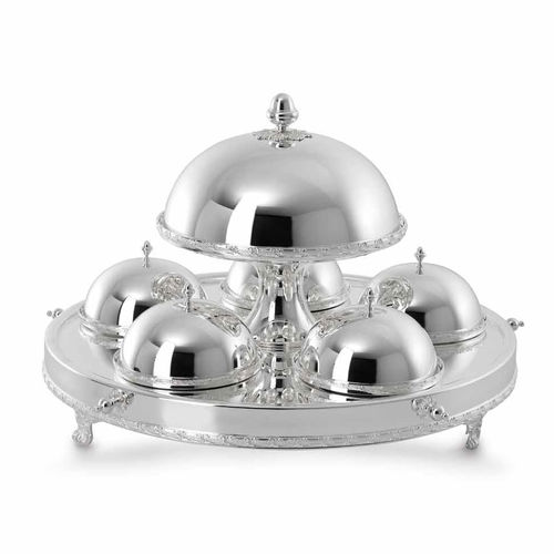 Servizio da tè in metallo argentato - ROYAL : 9.81.1292 - Rino Greggio Argenterie spa - per uso domestico / contract