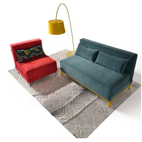 Divano compatto - VOILA - S.m.c. Italia srl - letto / contemporaneo / in tessuto