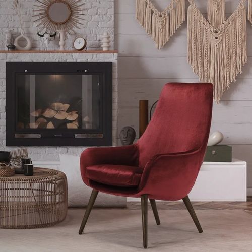 Poltrona contemporanea - PLUMA - S.m.c. Italia srl - in tessuto / in legno / con rivestimento rimovibile
