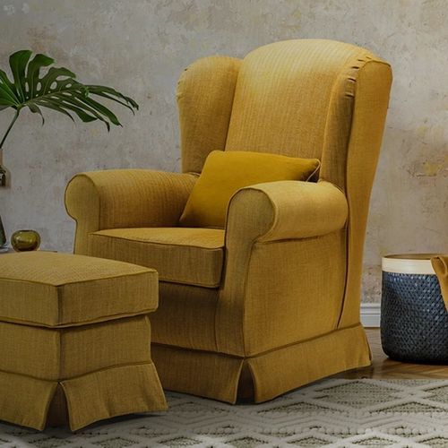 Poltrona contemporanea - BERGERE - S.m.c. Italia srl - in tessuto / in legno / bergère