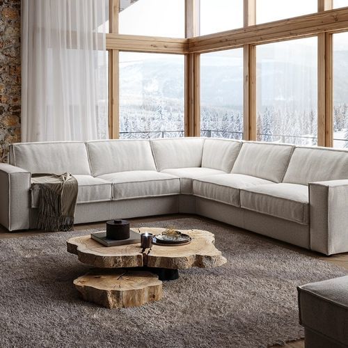 Divano modulare - MORGAN - S.m.c. Italia srl - letto / contemporaneo / in tessuto