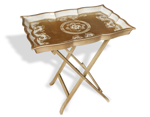 Tavolino estraibile in stile - Sezzatini srl - in legno laccato / rettangolare / per uso residenziale