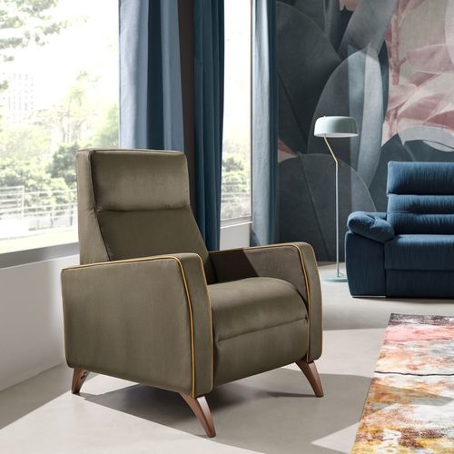 Poltrona relax contemporanea - ZARA - Tapizados Acomodel Yecla sl - in schiuma di poliuretano / in tessuto / in legno