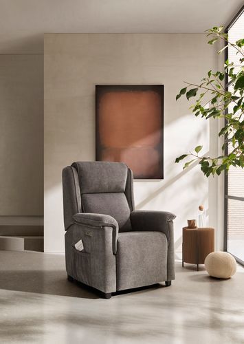 Poltrona relax contemporanea - POL - Tapizados Acomodel Yecla sl - in schiuma di poliuretano / in acacia / in wengé