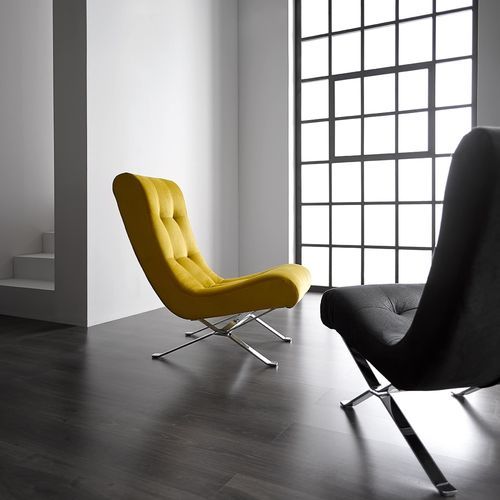 Poltrona design minimalista - OLIV - Tapizados Acomodel Yecla sl - in pelle / in schiuma di poliuretano / in tessuto