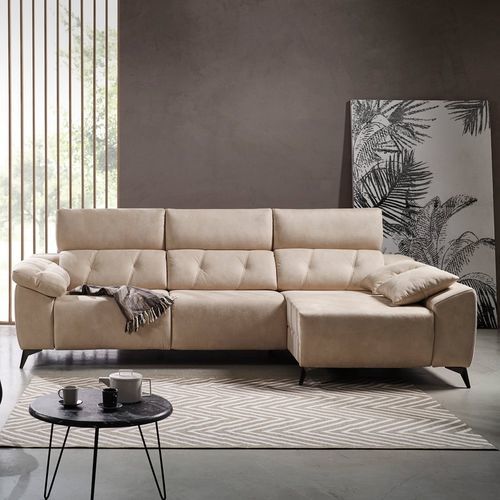Divano d'angolo - ONIX RELAX - Tapizados Acomodel Yecla sl - contemporaneo / in tessuto / in MDF