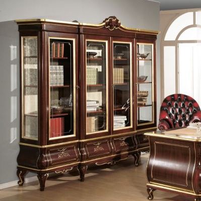 Libreria classica - ART. T531  - Tarocco Vaccari Group srl - in legno / vetrata