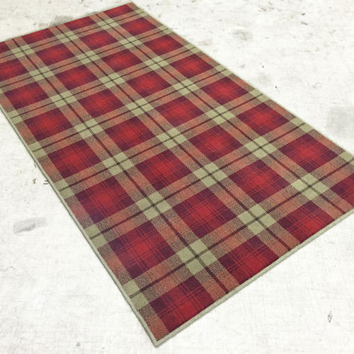 Tappeto contemporaneo - KELBURN TARTAN - STEVENS AND GRAHAM - a quadretti / in lana / rettangolare
