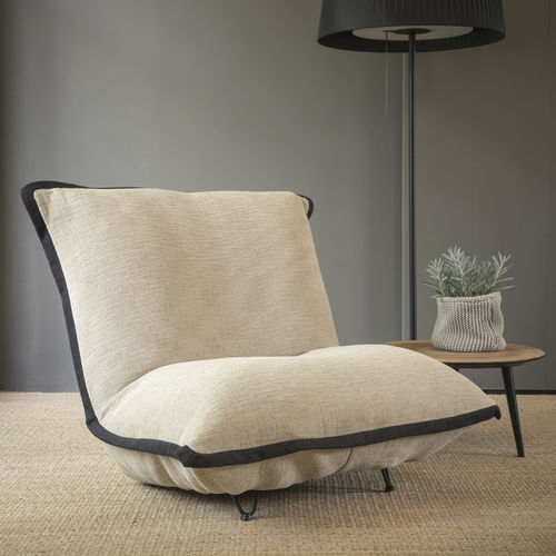 Chauffeuse contemporanea - MOÏA - RALPH M. - in tessuto / personalizzabile / beige