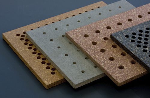 Pannello acustico per soffitto - Amroc - per muro / in agglomerato / in cemento