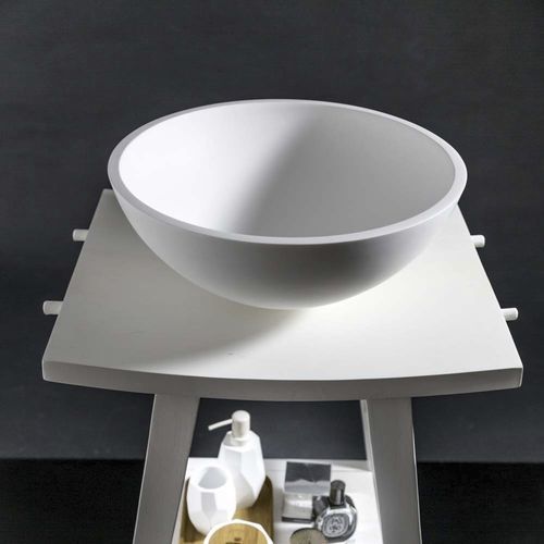 Lavabo da appoggio - Pop  - CIPI' - in resina / rotondo / senza foro