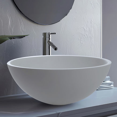 Lavabo da appoggio - Spot  - CIPI' - in Solid Surface / rotondo / senza foro