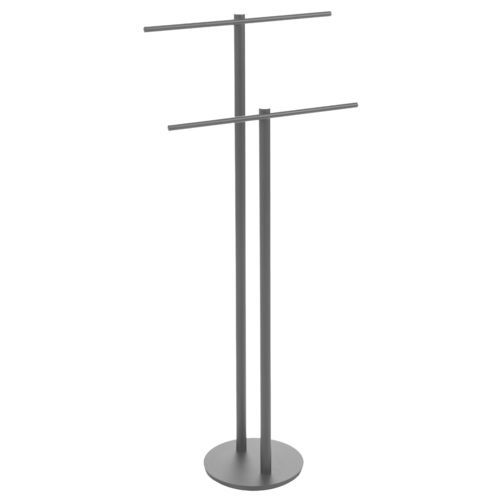 Portasalviette a 2 barre - Smilzo  - CIPI' - da terra / in alluminio / in acciaio con rivestimento a polvere
