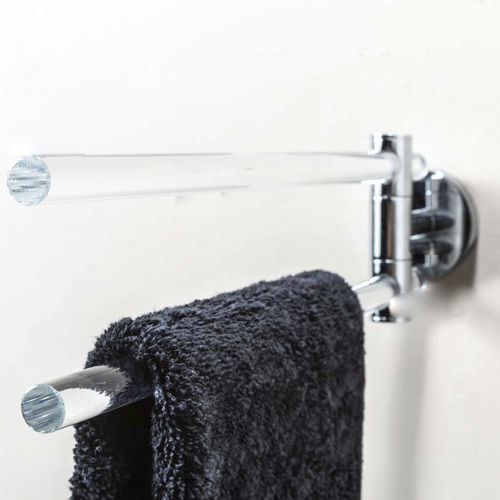 Portasalviette a 2 barre - Ghost  - CIPI' - da parete / in Plexiglas® / in metallo cromato
