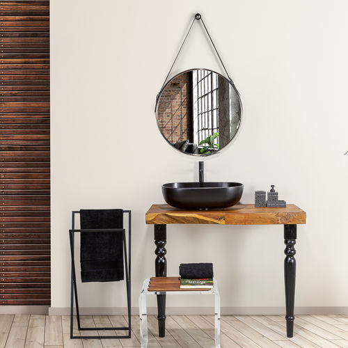 Specchio da bagno a muro - Belt - CIPI' - contemporaneo / rotondo / in alluminio