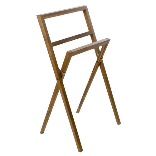 Portasalviette a 3 barre - Compasso - CIPI' - con piedi alti / in teak
