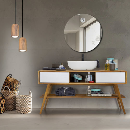 Mobile lavabo da appoggio - Feelgood  - CIPI' - in teak / in materiale di recupero / contemporaneo